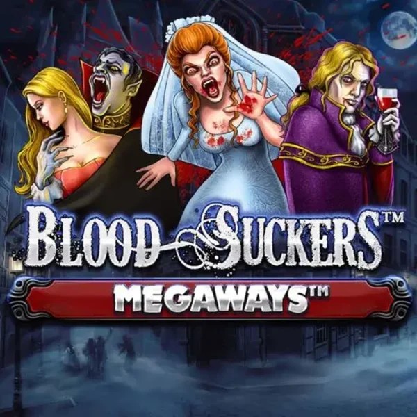 Slots logo of Blood Suckers Megaways from Red Tiger Gaming at Slotexo Casino