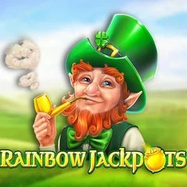 Jackpots logo of Rainbow Jackpots from Red Tiger Gaming at Slotexo Casino