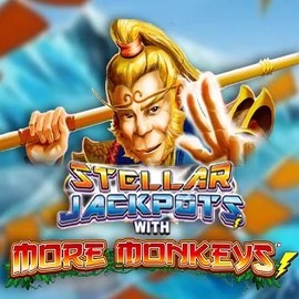 Stellar Jackpots with More Monkeys logo – Jackpots by Lightning Box Game at Slotexo Casino